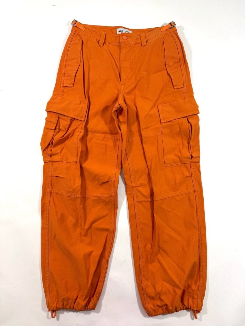 Aritzia TNA Orange Cargo Pants Baggy Utility